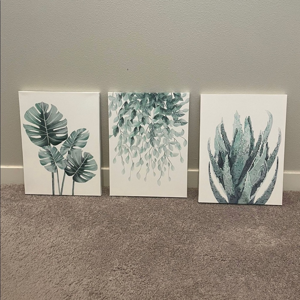 3 Piece Succulent Wall Decor